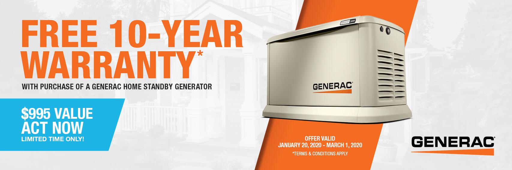 Homestandby Generator Deal | Warranty Offer | Generac Dealer | Carrollton, TX